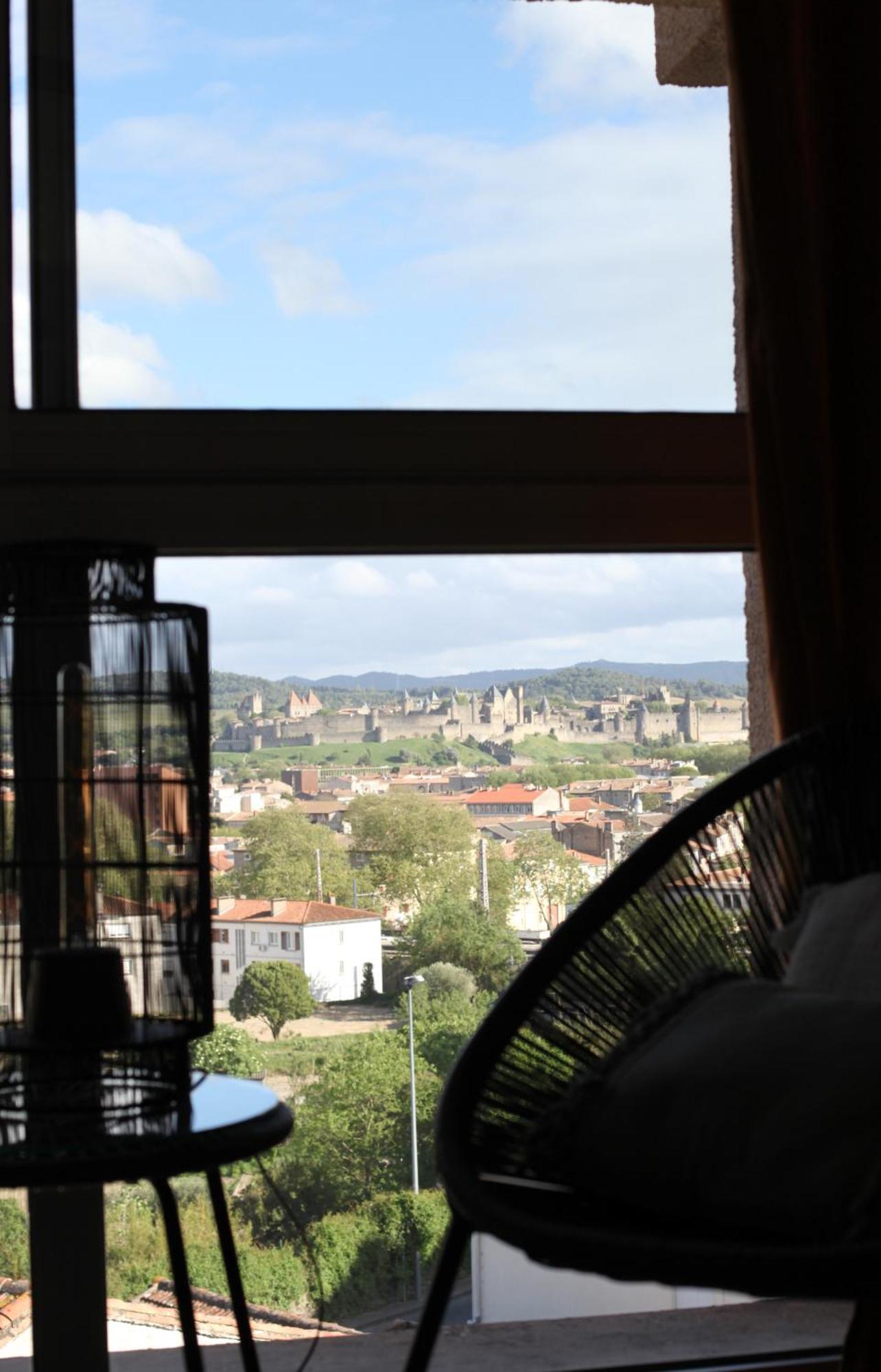 Studio Avec Parking Vue Sur La Cite De Каркасон Екстериор снимка